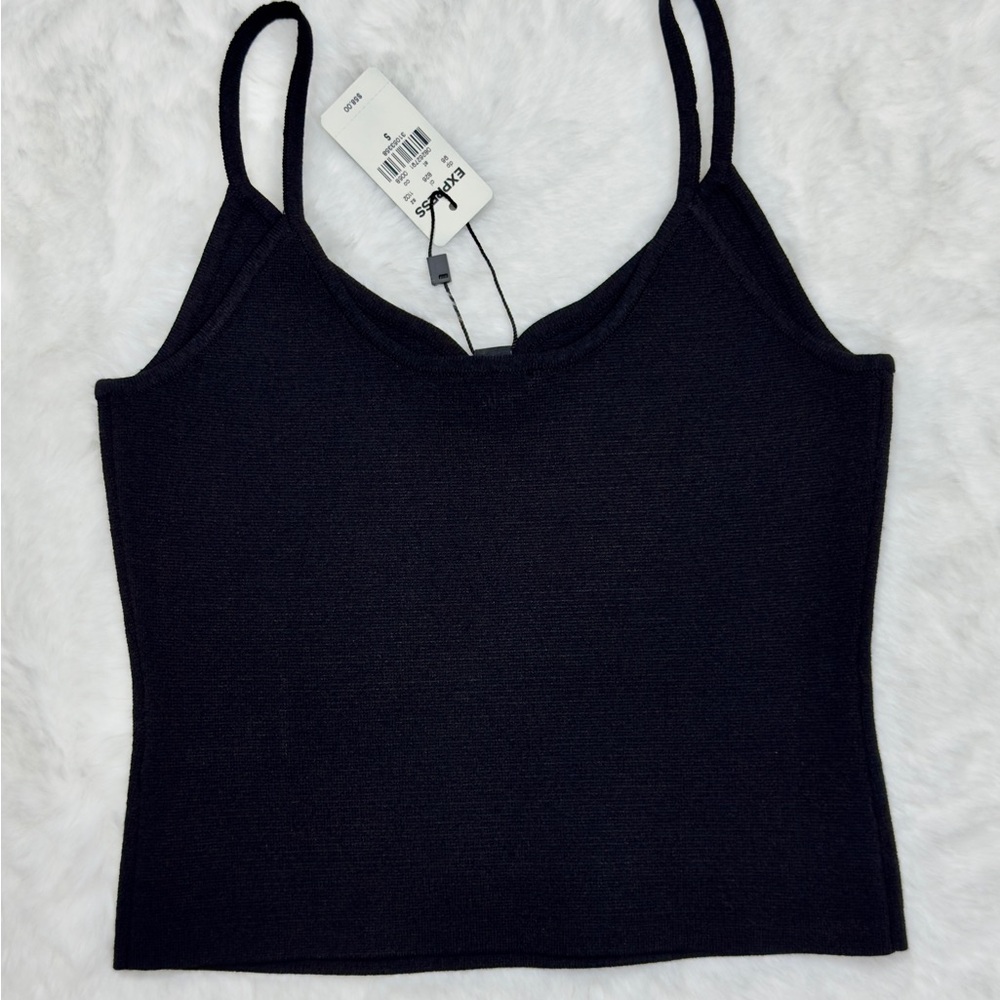 NWT EXPRESS BODY CONTOUR SWEETHEART CROPPED SWEATER CAMI - Picture 5 of 5